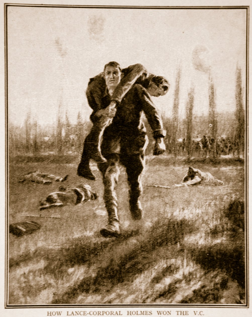 Hvordan Lance-Corporal Holmes vant V.C., 1914-19 av English School