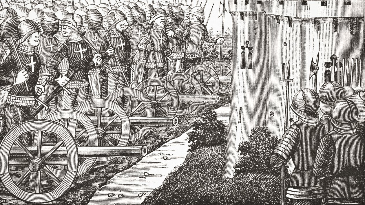 Hvordan Comte de Foix tok sterke steder i Guienne, 1878 av English School