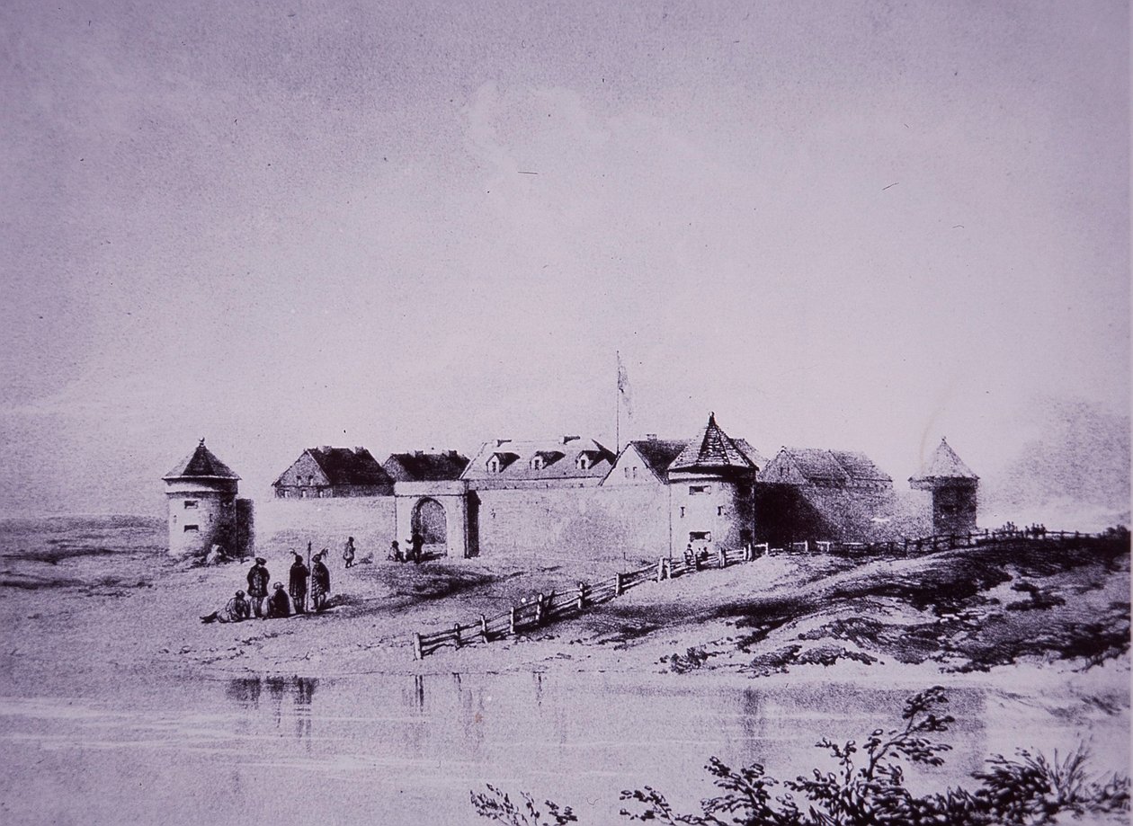 Hudson's Bay Company, Upper Fort Garry i 1845 av English School