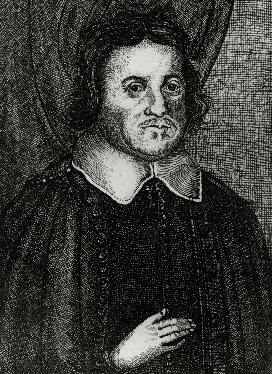 Hugh Peters, trykt av Peter Cole, ca. 1655 av English School