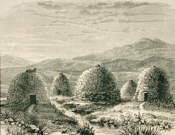 Hytter i Uig i ca. 1880, fra 