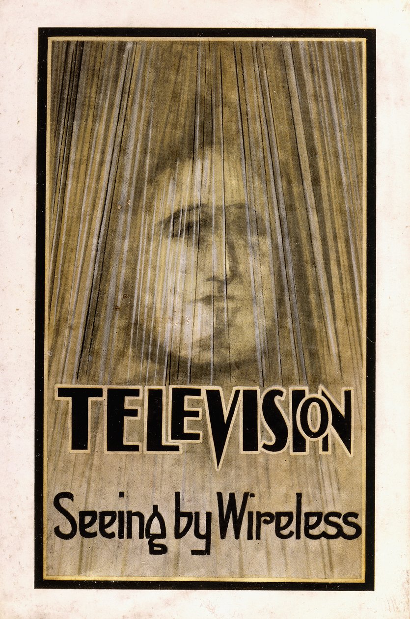 Illustrert smussomslag for den første utgaven av "Television, 1926 av English School
