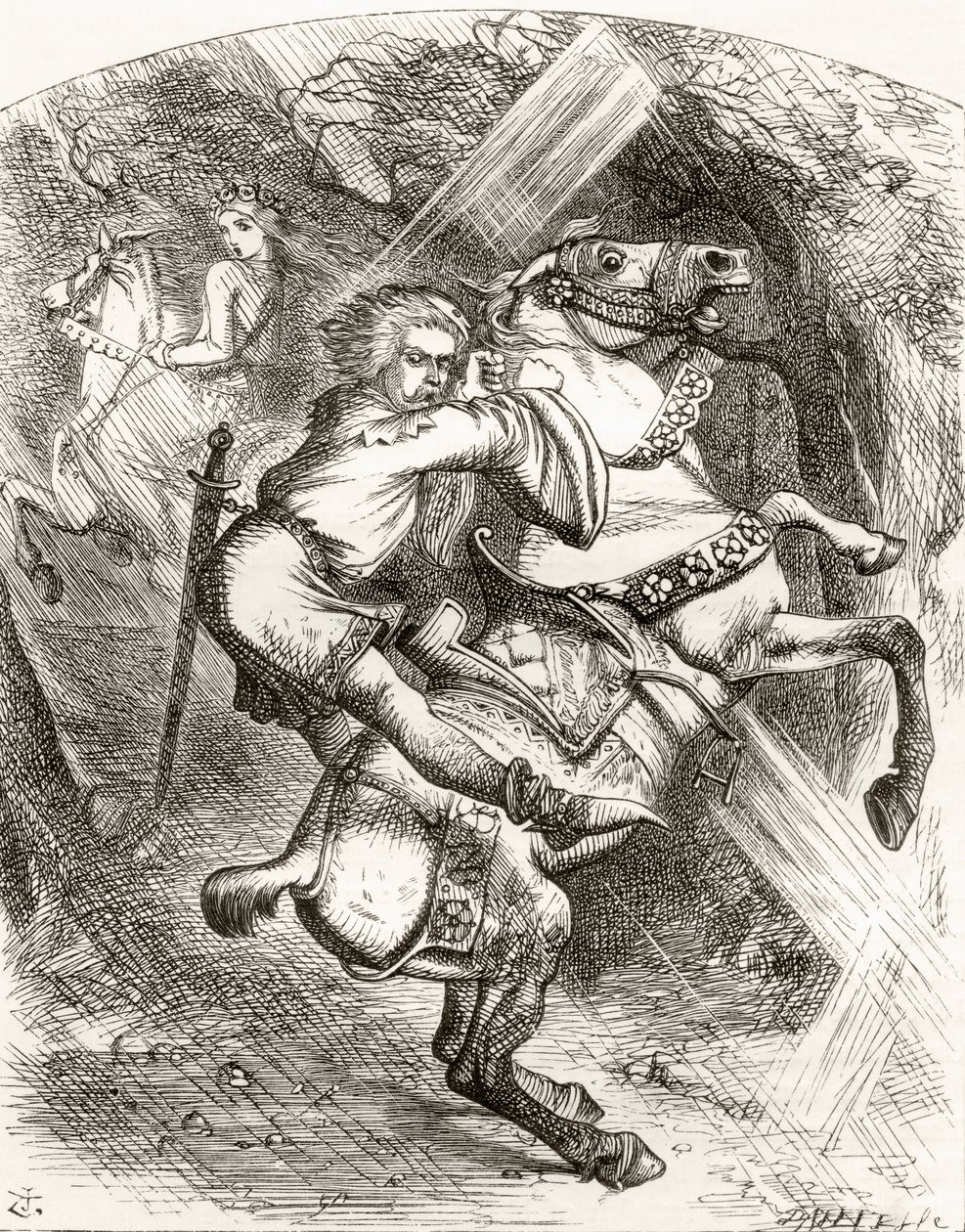 Illustrasjon etter J. Tenniel for diktet 