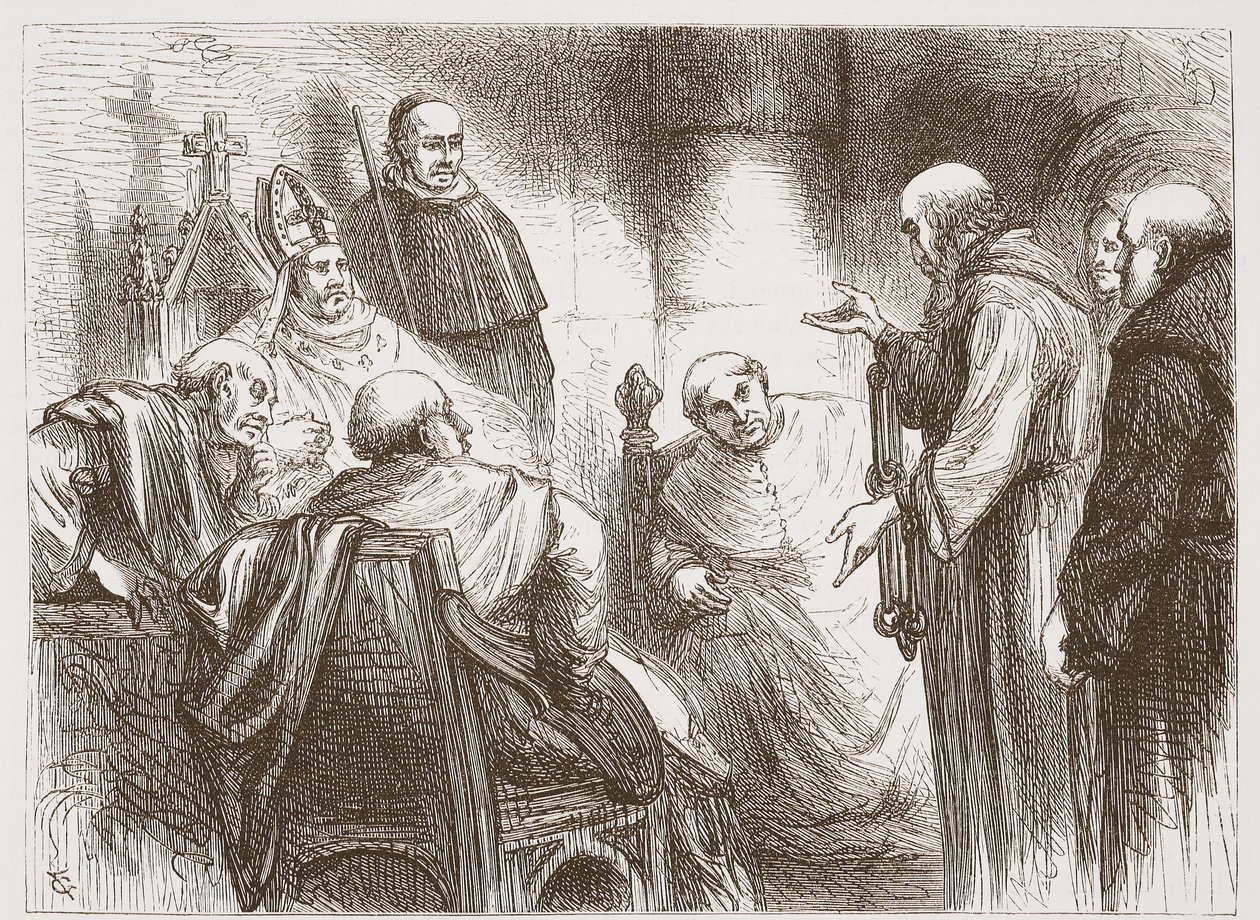 Illustrasjon fra The History of Protestantism av James Aitken Wylie (1808-1890), pub. 1878 av English School