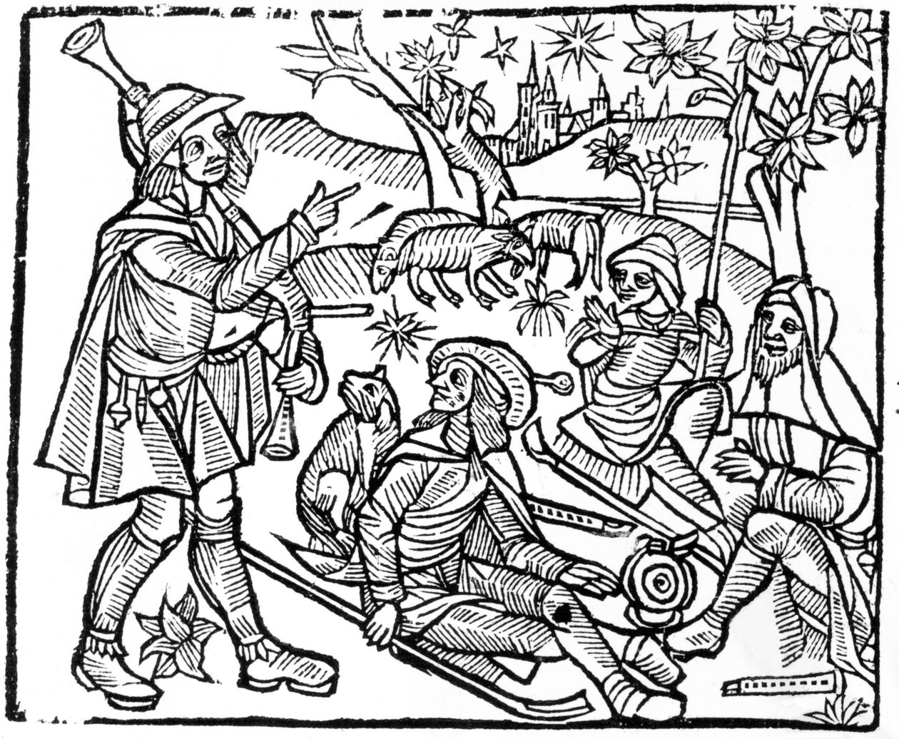 Illustrasjon fra Shepherds Kalendar av English School