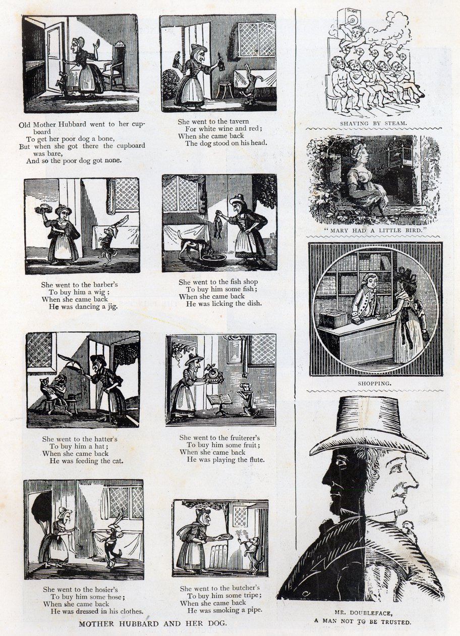 Illustrasjoner fra bestefars bildebok, ca. 1875 av English School