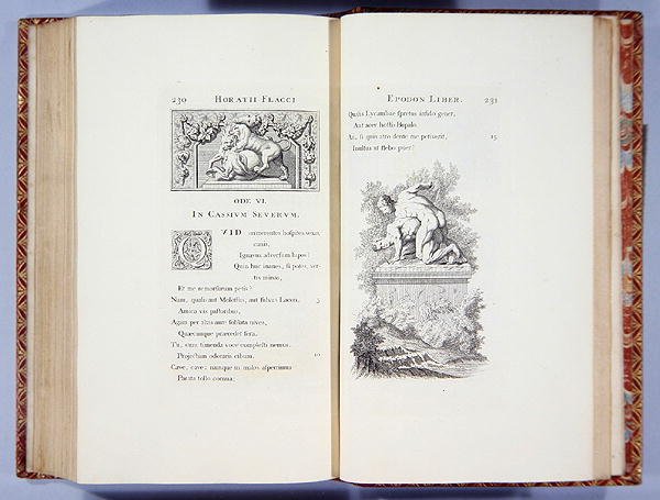 I Cassium Severum, fra verkene til Quintus Horatius Flaci, trykt av John Pine, 1733-7 av English School