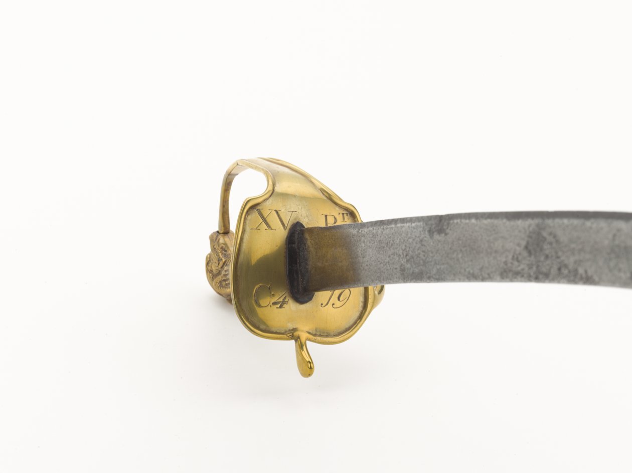 Infanterihengersverd merket til 15. (Yorkshire East Riding) Regiment, 1790 circa (metall) av English School