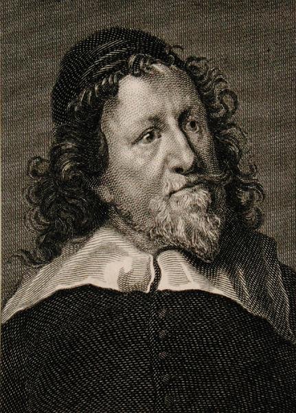 Inigo Jones (1573-1652) (gravering) av English School