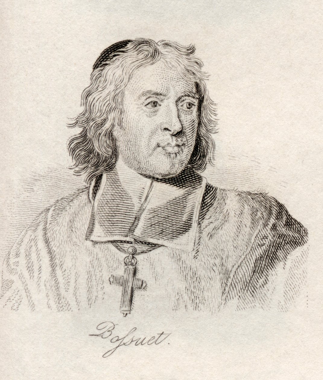 Jacques Benigne Bossuet, fra 'Crabb's Historical Dictionary', utgitt 1825 av English School