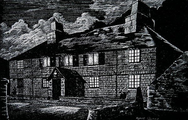 Jamaica Inn, Bodmin Moor, Cornwall (litho) av English School