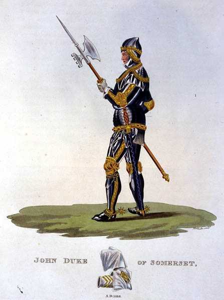 John Beaufort, hertug av Somerset (1403-44) 1444, gravert av W. Maddocks, fra 