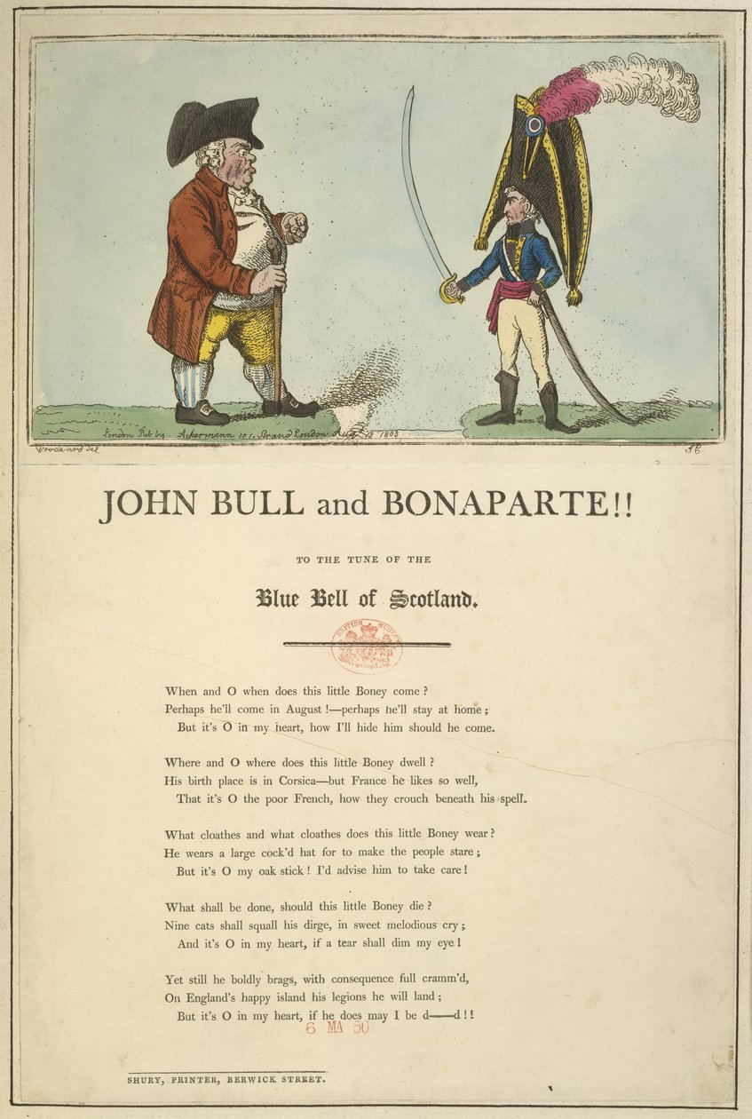 John Bull og Bonaparte av English School