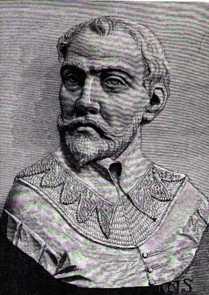 John Hawkins (1532-95) illustrasjon fra bind III av Narrative and Critical History of America, 1886 av English School