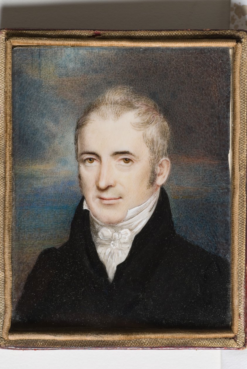 John Jacob Holtzapffel, ca. 1805 (wc på elfenben) av English School