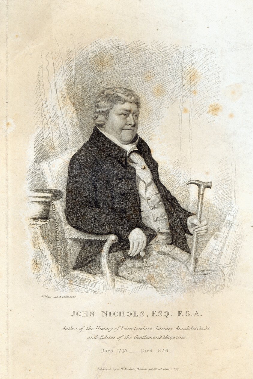 John Nichols, gravert av H. Meyer, 1825 av English School