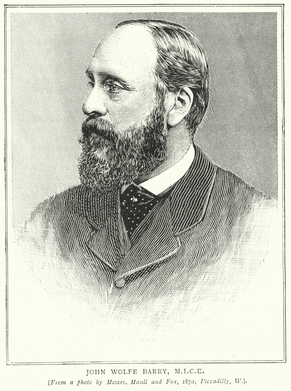 John Wolfe Barry, MICE (gravering) av English School