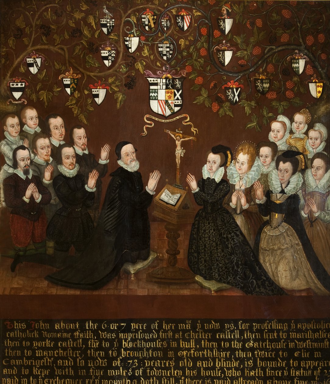 John og Mary Towneley og familie, 1601 av English School