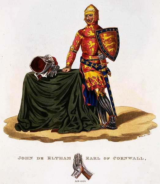 John of Eltham, Earl of Cornwall (1316-36) 1329, gravert av W. Maddocks, fra 