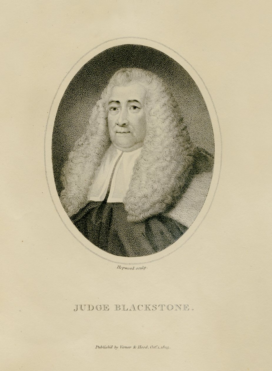 Judge Blackstone, c.1800 (engraving) av English School