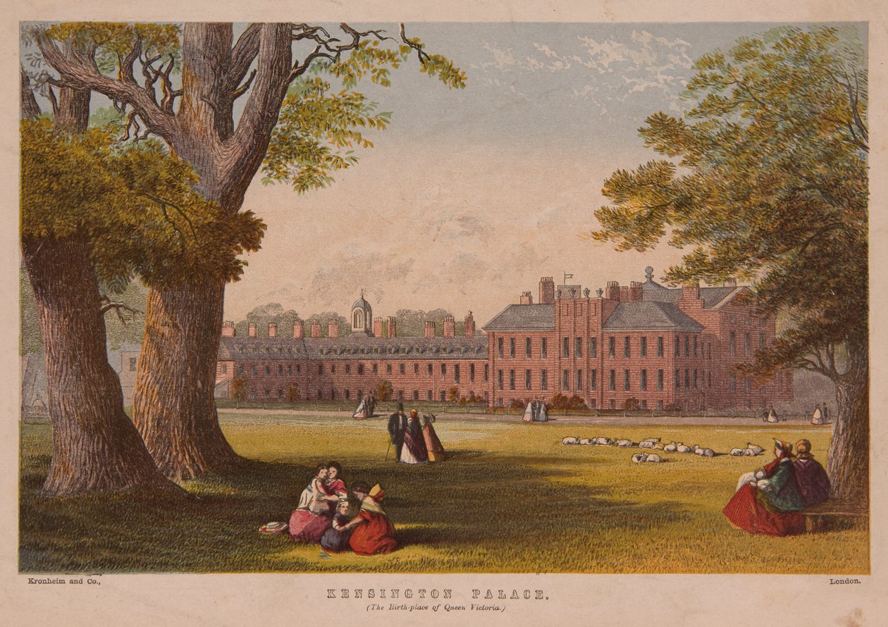 Kensington Palace, trykt av Kronheim og Co., midten av 1800-tallet av English School