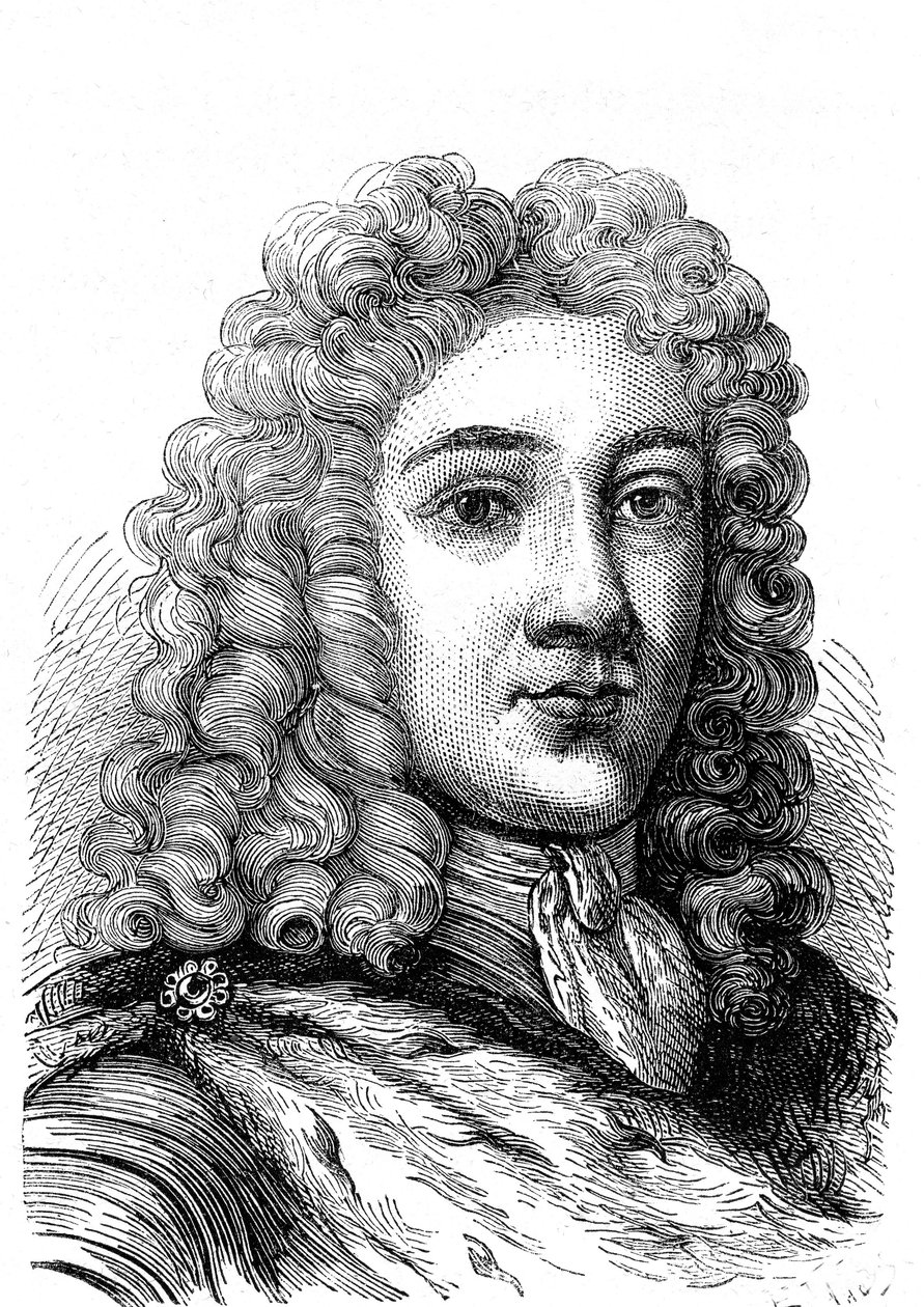 Kong George II av England av English School