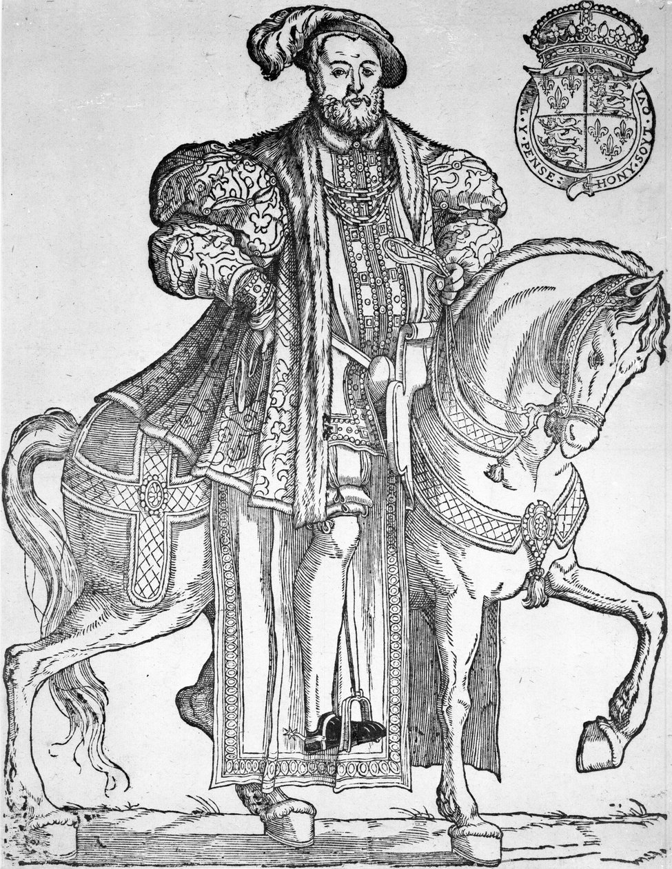 Kong Henrik VIII til hest av English School