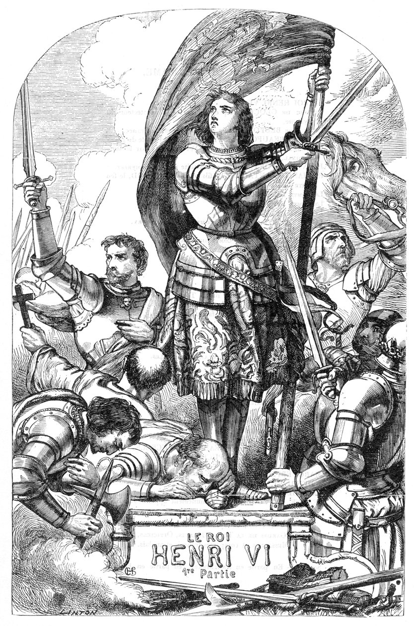 Kong Henry VI (Henry VI, del 1) - Illustrasjon i "" Completes de William Shakespeare"" 1866 - Illustrasjonene og den generelle formen til denne utgaven er lånt fra Cassells illustrerte Shakespeare, utgitt i London av English School