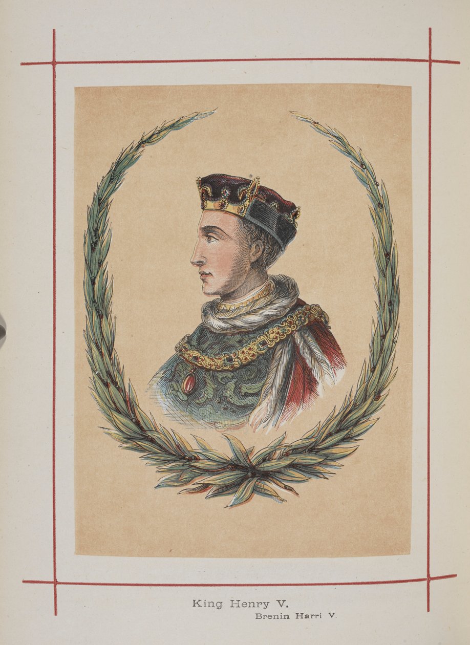 Kong Henry V, illustrasjon fra 'A History of England for the Young' av Henry Tyrrell av English School