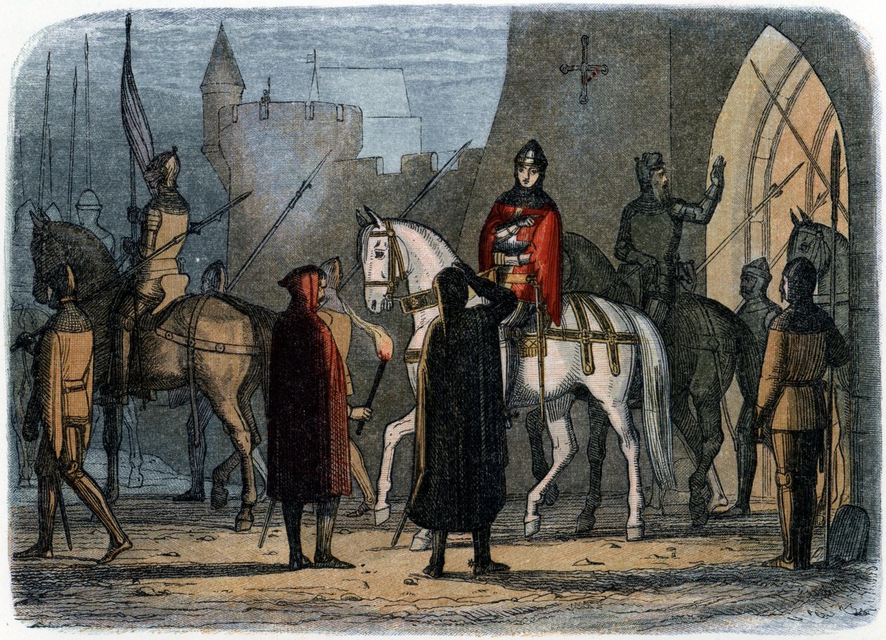 Kong Henry V av Lancaster, illustrasjon av 