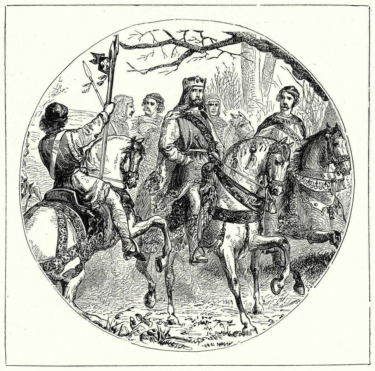 Kong John (gravering) av English School