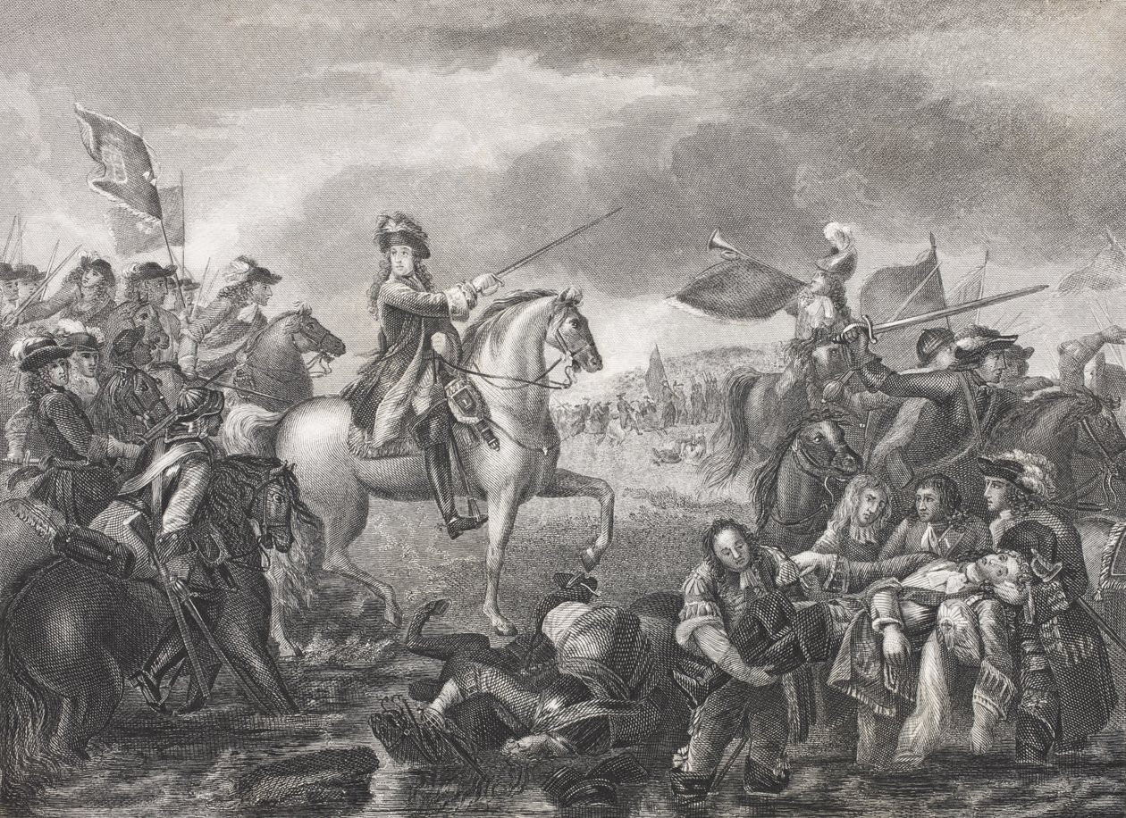 Kong William III i slaget ved Boyne, 1690, fra 