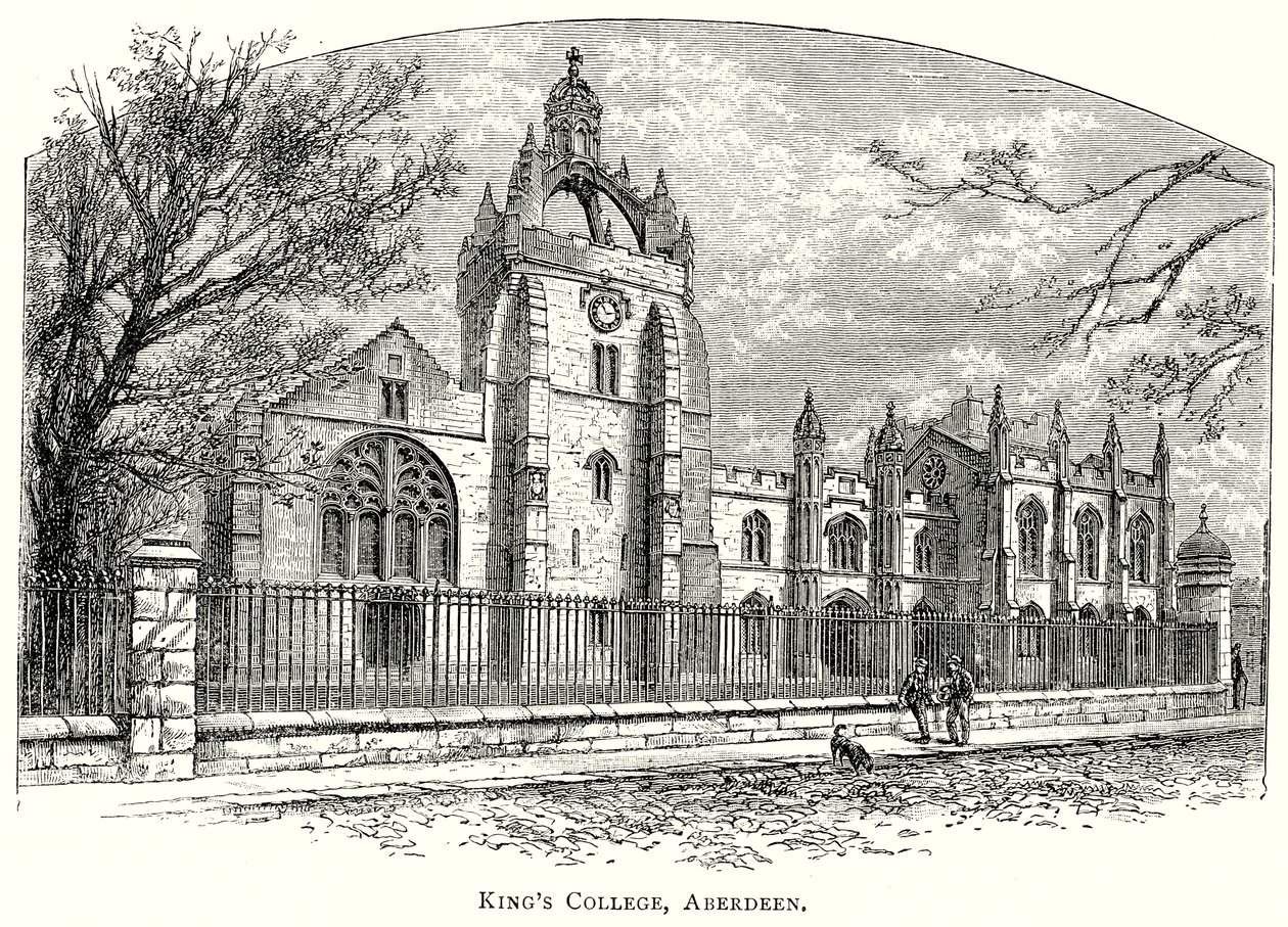 King#39;s College, Aberdeen (gravering) av English School