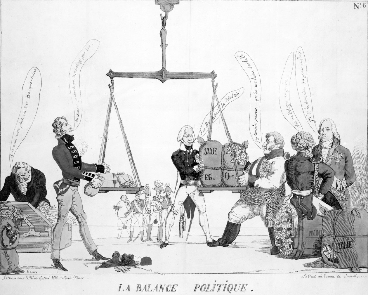 Den politiske balansen, 1815 av English School