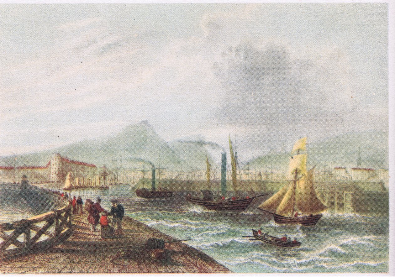 Leith havn 1842 av English School