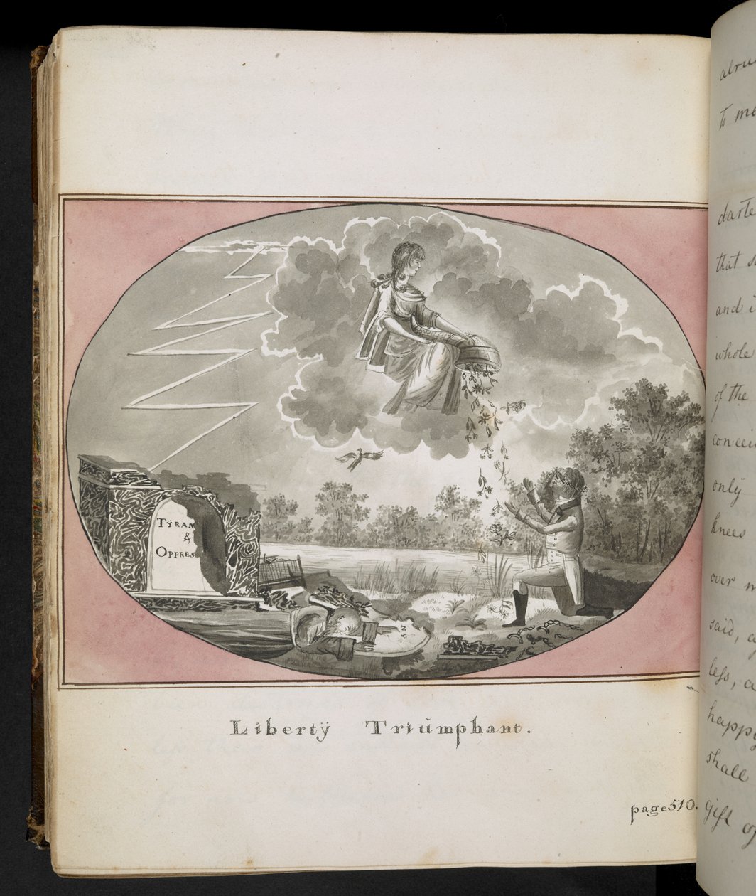 Liberty triumferende, "The Adventures of Thomas Walter, som fortalt av en venn:" selvbiografien til Jorgen Jorgensen, dedikert til William Jackson Hooker (farget gravering) av English School
