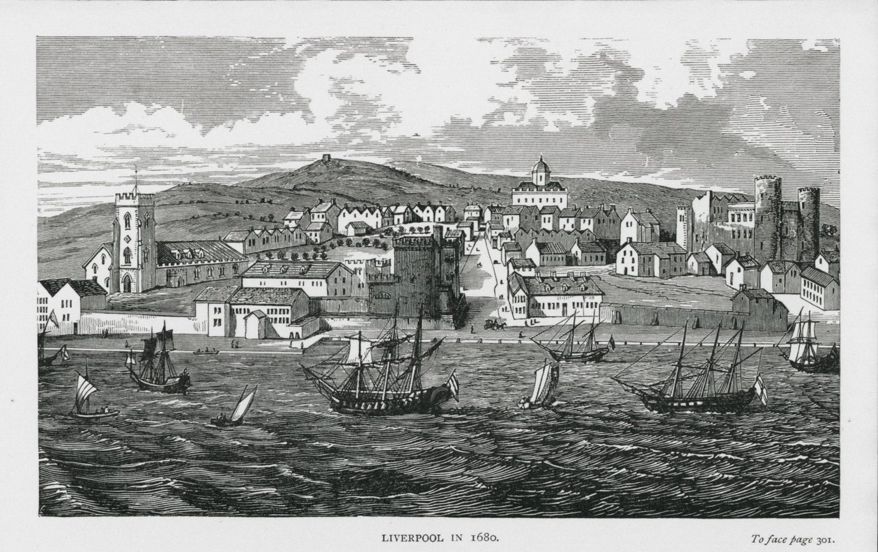 Liverpool i 1680 (gravering) av English School