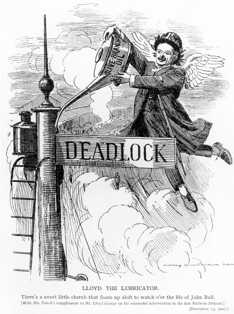 Lloyd the Lubricator, fra magasinet Punch, 13. november 1907 av English School