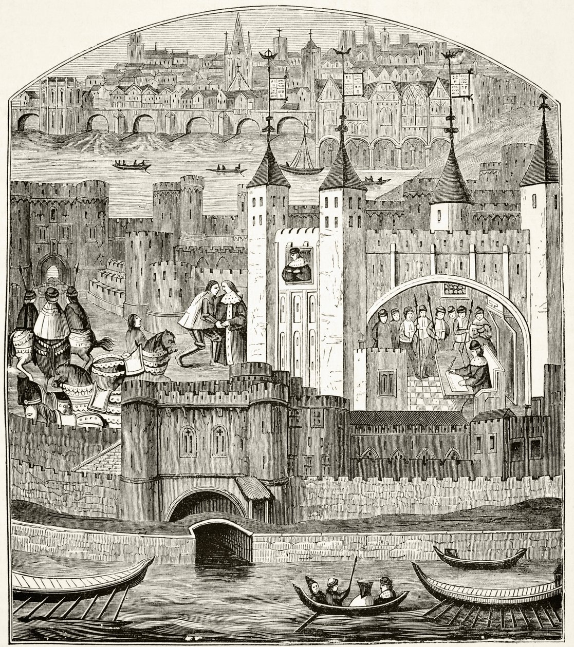 London og Tower of London på 1400-tallet, fra 