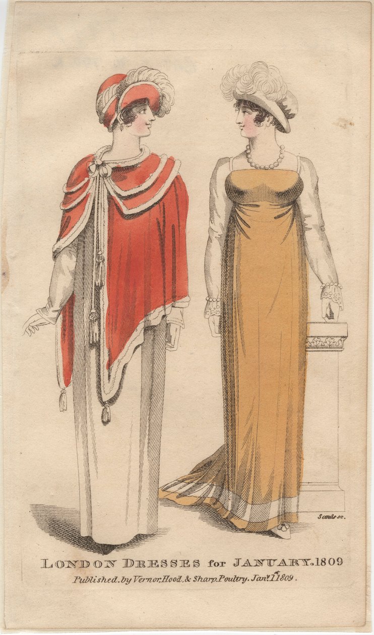 London-kjoler for januar 1809, 1809 av English School