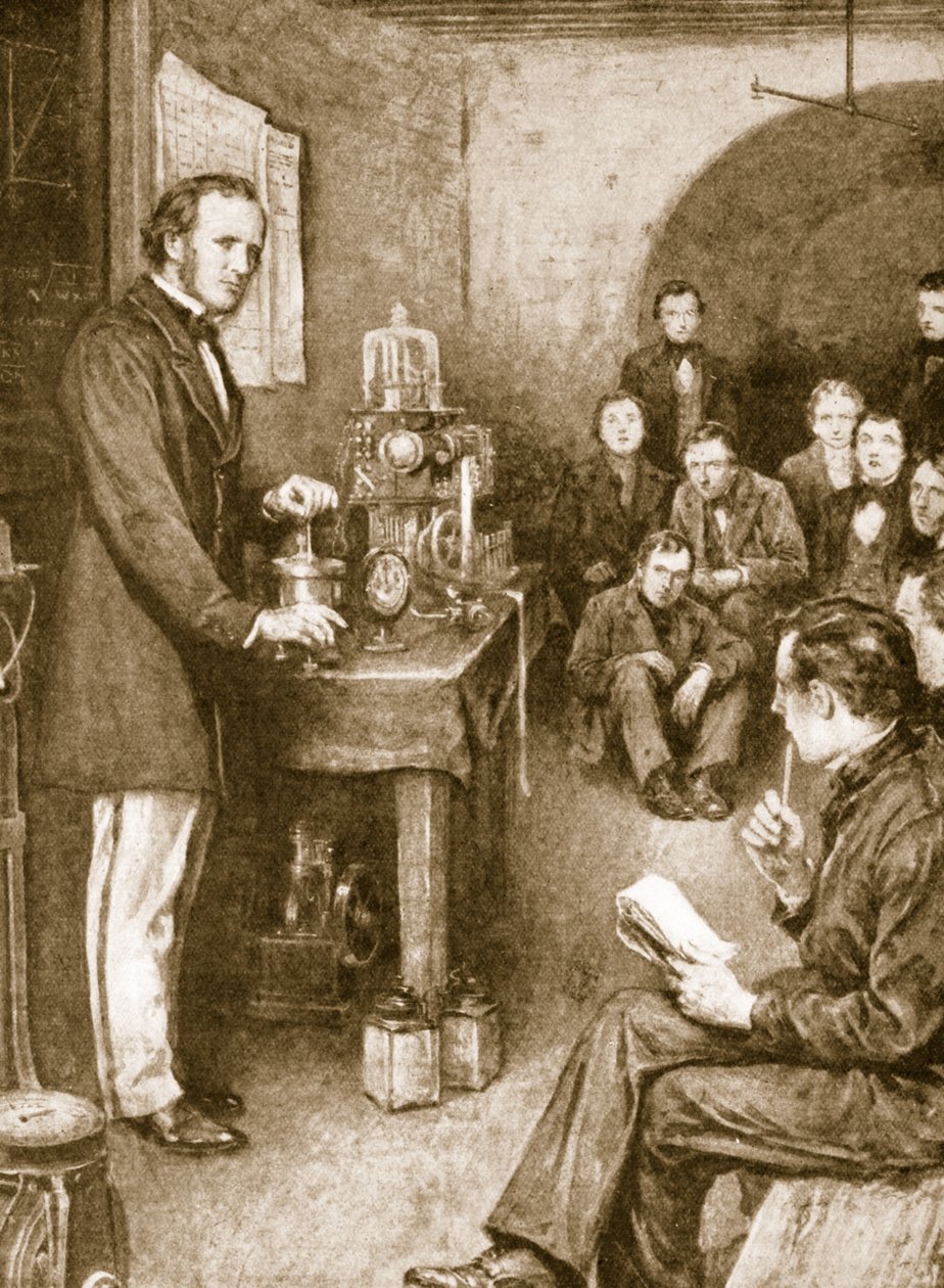 Lord Kelvin begynte sine vitenskapelige undersøkelser i Glasgow i en vinkjeller som han gjorde om til et laboratorium av English School