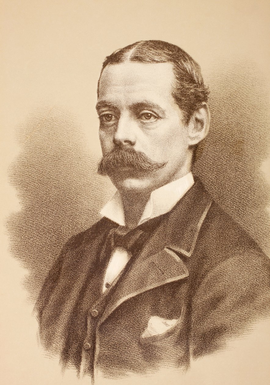 Lord Randolph Henry Spencer Churchill, ca. 1890 av English School