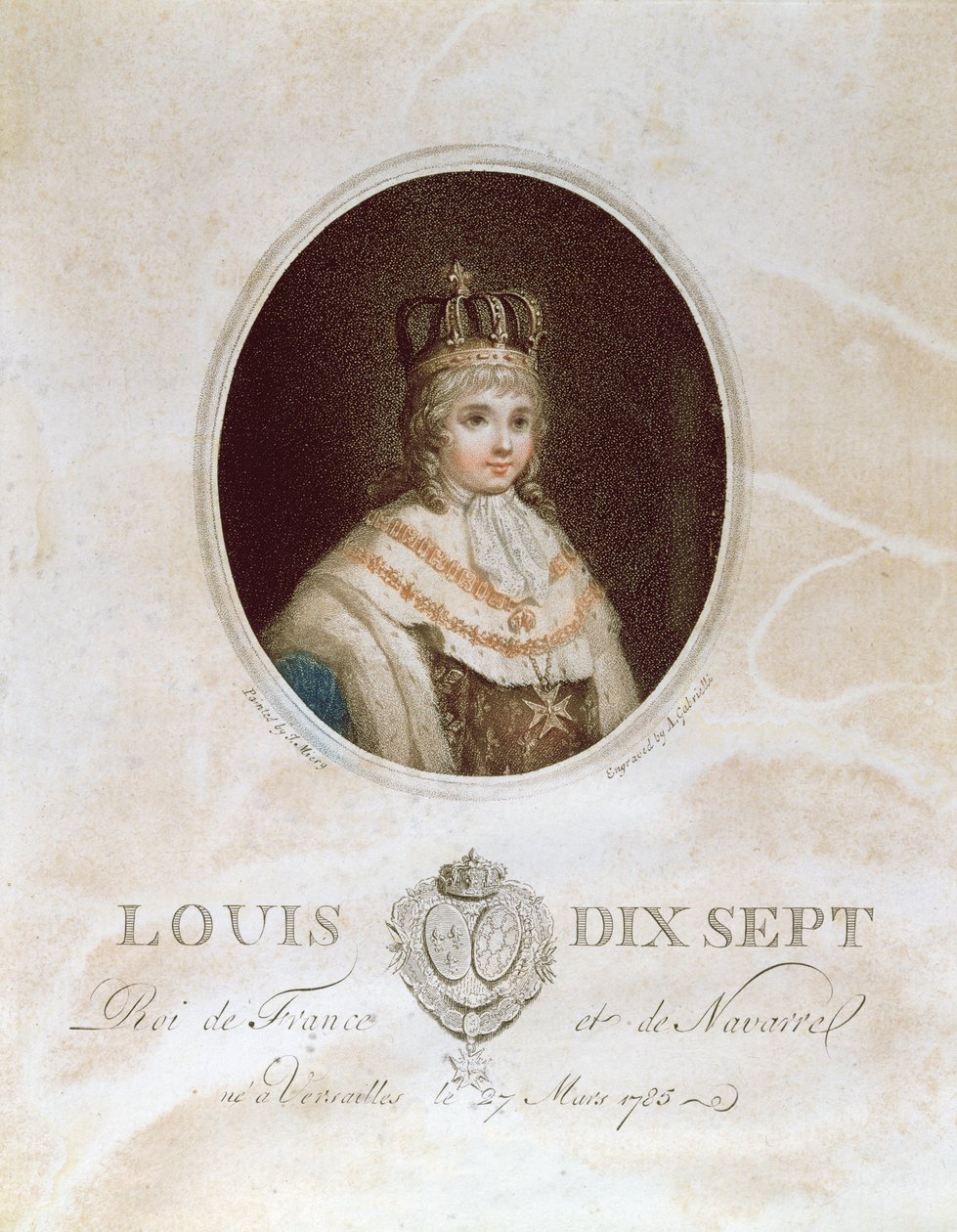 Ludvig XVII, ca. 1793 av English School