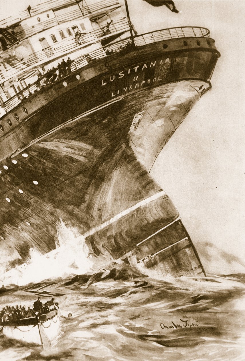 Lusitania, 1914-19 av English School