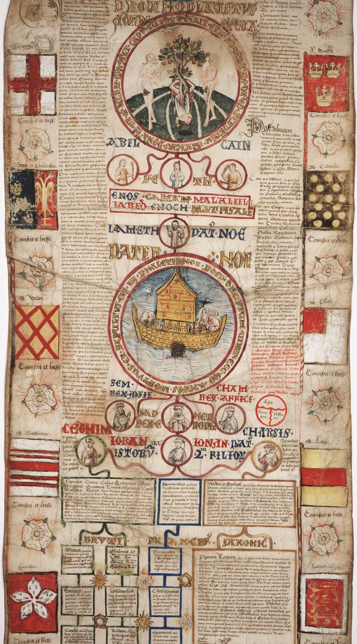 MS Lewis E 201 seksjon 2, Chronicle of the History of the World from Creation to Woden, with a Genealogy of Edward IV, c.1461 av English School