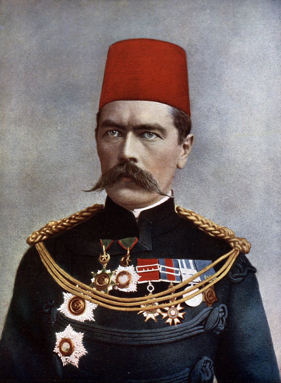 Generalmajor Lord Horatio Herbert Kitchener (1850-1916) fra Khartoum og Broome, illustrasjon fra 
