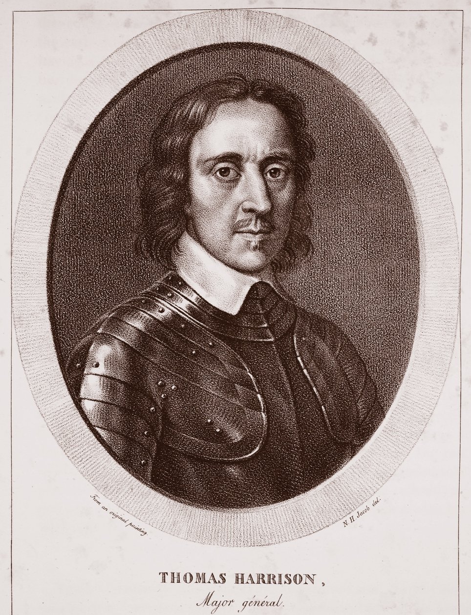 Generalmajor Thomas Harrison, tilskrevet N.H. Jacob, gravert av de Langlume av English School
