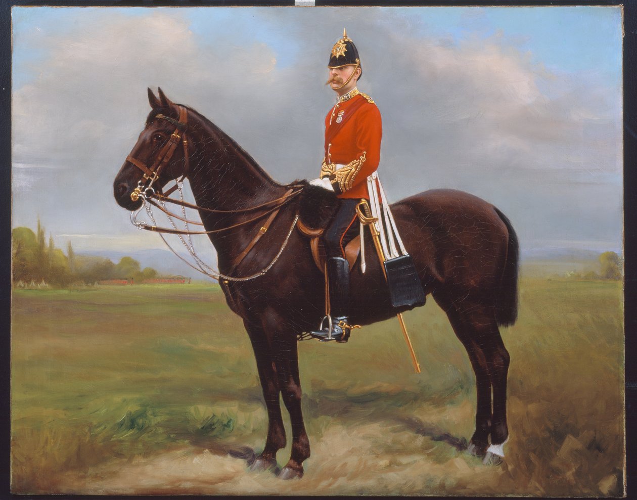 Major George Froom, 2. bataljon, The Connaught Rangers, ca. 1881 av English School