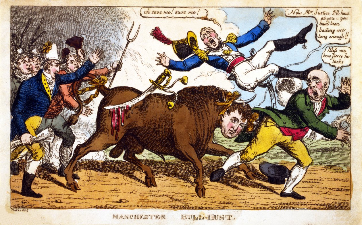 Manchester Bull-Hunt av English School
