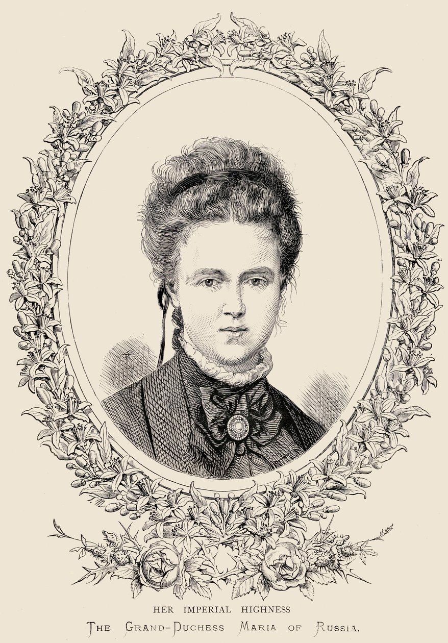 Maria Alexandrovna (1853-1920) Hennes keiserlige høyhet Storhertuginnen av Russland av English School
